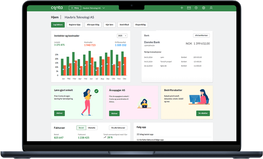 sagarr hjelper deg med conta regnskap